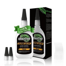 Thick Super CA Glue Kit 2.3 oz, Heavy Duty Clear Superglue Repair Wood Metal ...