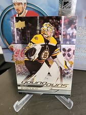2024-25 UD Young Guns Brandon Bussi Rainbow Speckled Foil #493 Bruins/Canes