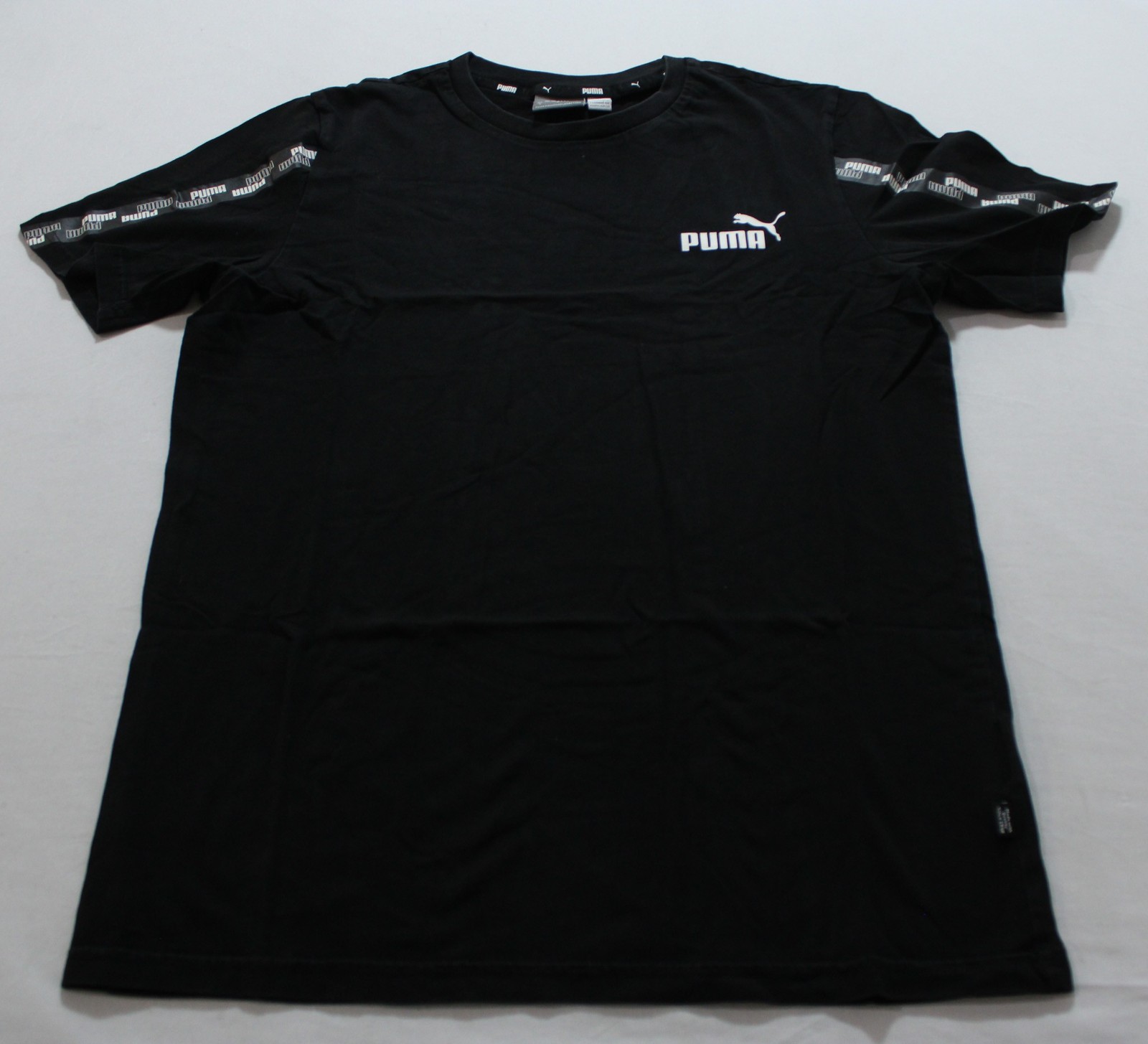 PUMA Men's Basic Solid Cotton Power Tape Crewneck… - image 1