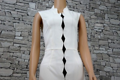 ALEXIA ADMOR ELEGANTES DAMEN ABEND FEST PARTY KLEID IVORY SCHWARZ  M NEU