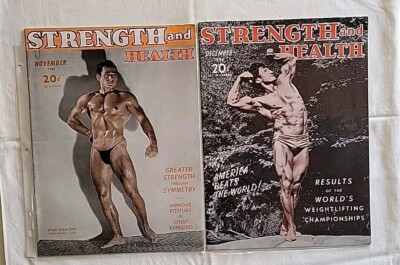 Vintage Strength and Health Mens Bodybuilding Fitness Magazines