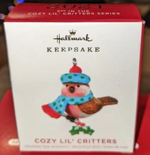 2021 Hallmark Keepsake Ornament Cozy Lil' Critters Mini 3rd in the Series NIB