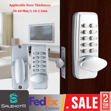 Mechanical Door Lock Keyless Knob Keypad Digital Code Password Entry Combination