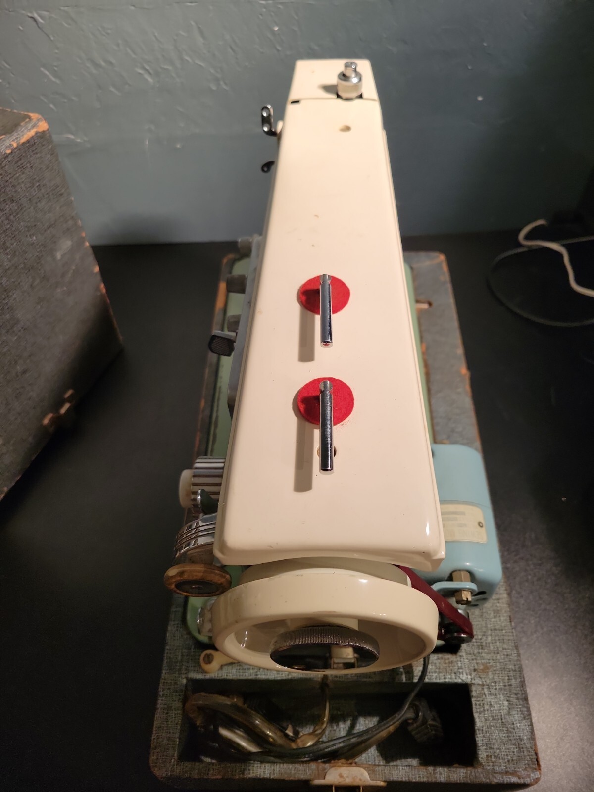 Vintage Adler ZigZag Sewing Machine w/ Manual & Case *WORKS* no pedal