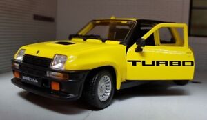 1 24 Scale Renault 5 R5 Turbo 2 Detailed Diecast Model Car Burago 210 Yellow Ebay