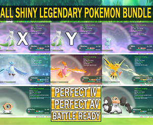 Details About Pokemon Lets Go Pikachu Eevee All Shiny Legendary Pokemon