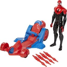 Spiderman Action Figure Personaggio con Veicolo Giocattolo per Bambini 4+ Anni