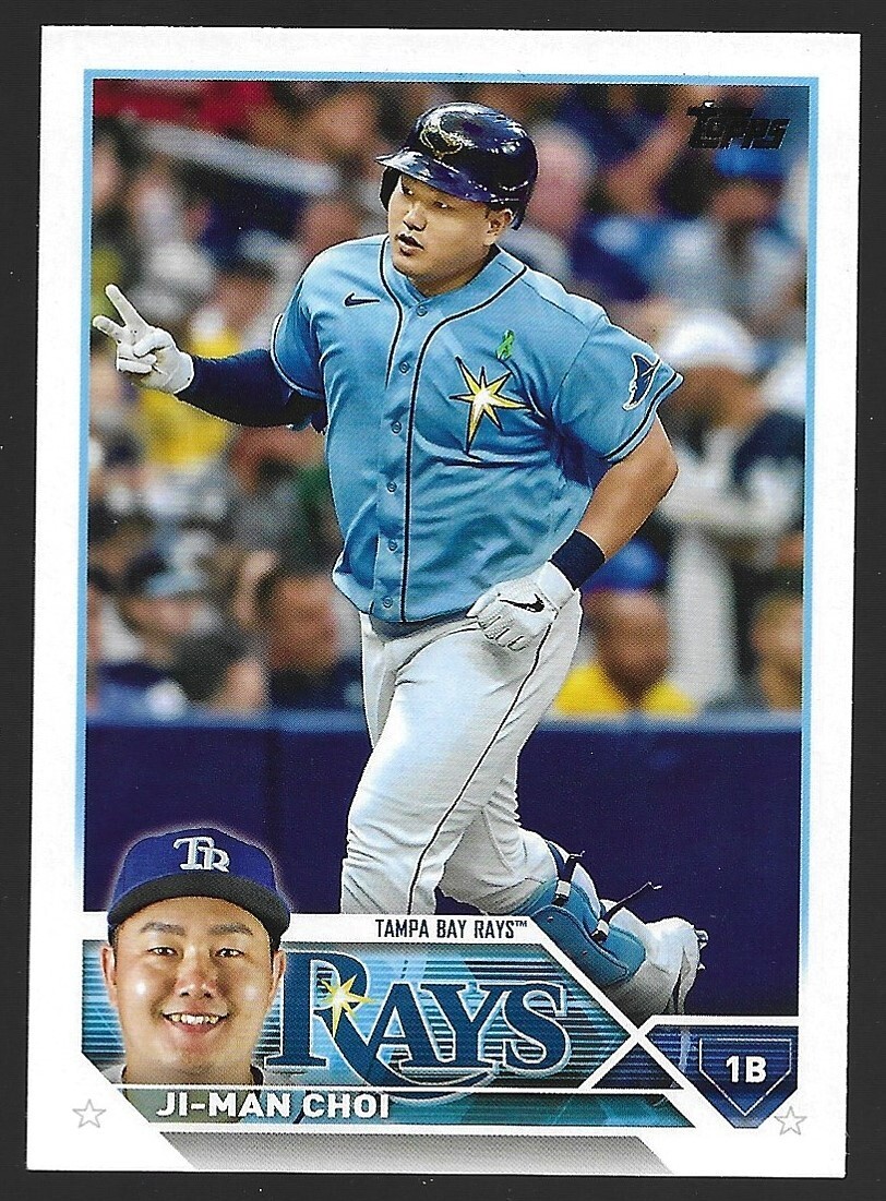 JIMAN CHOI 2023 Topps Baseball Card 305 TAMPA BAY RAYS Free Shipping