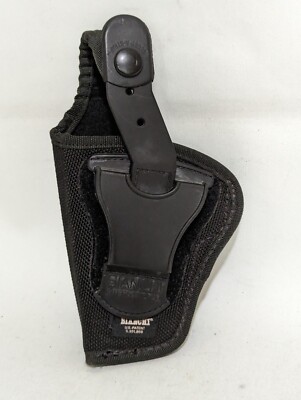 Bianchi Nylon Revolver Holster Snap Close Black Tactical Belt Gear
