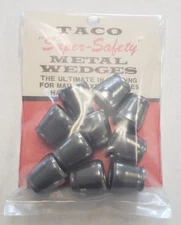 10 steel round axe, maul, and sledge wedges (medium size)