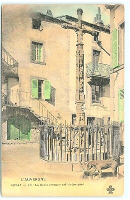 S02-0983, LA CROIX, ROYAT, **VINTAGE POSTCARD.
