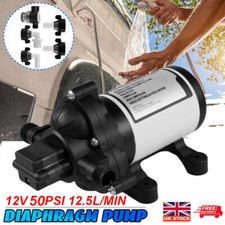 12V Water Pump High Pressure Diaphragm Self Priming 50PSI 12.5L/Min RV Caravan