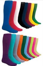 Kids X-Small Youth T-Ball Solid Color Baseball, Football, Sports Socks Size 3-5