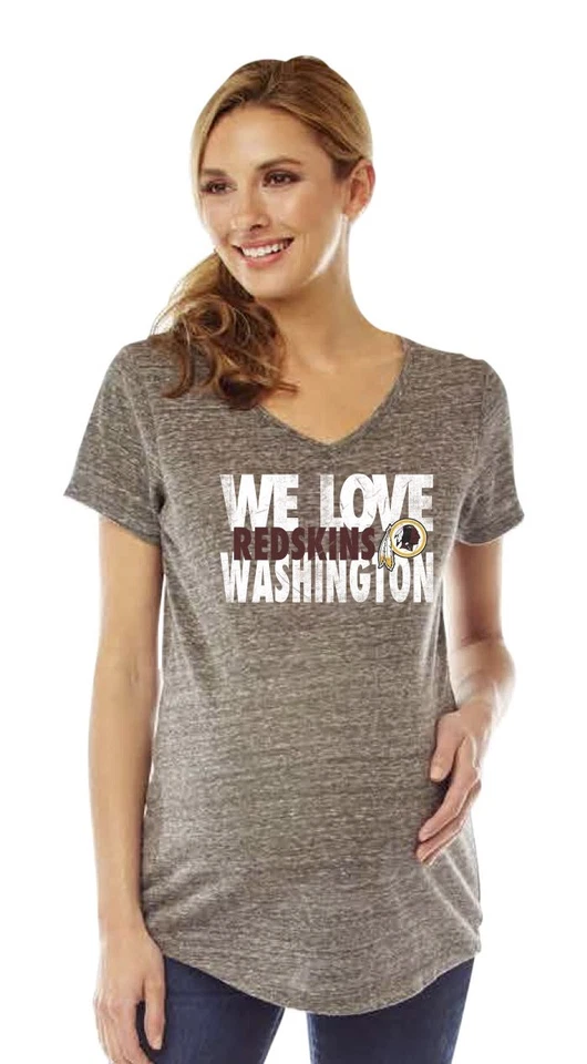 Soft As A Grape NFL Womens Maternity V-Neck Short Sleeve Tee - Many Teams +Sizes