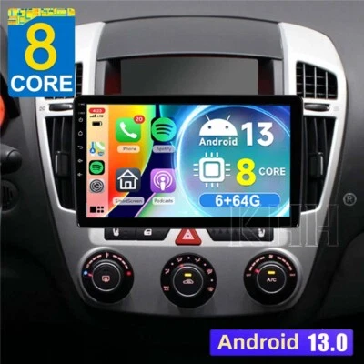 KHH 6G+64GB Autoradio CarPlay 9'' Android GPS Navi WIFI BT für Kia Ceed ED 2006-2009
