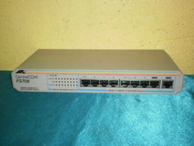 Allied Telesyn CentreCom FS708 Fast Ethernet Switch 10 | eBay