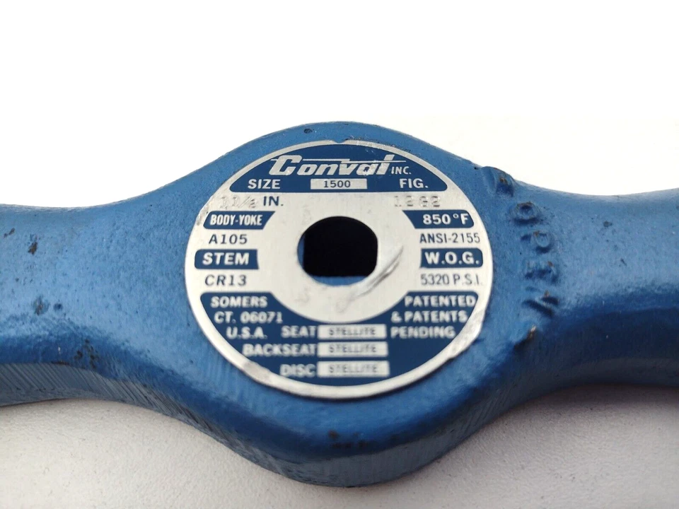 * Válvula de globo Conval ClampSeal 1.5-12G2-A105 1.5" Y serie 1500 850F Foto 2 de 4