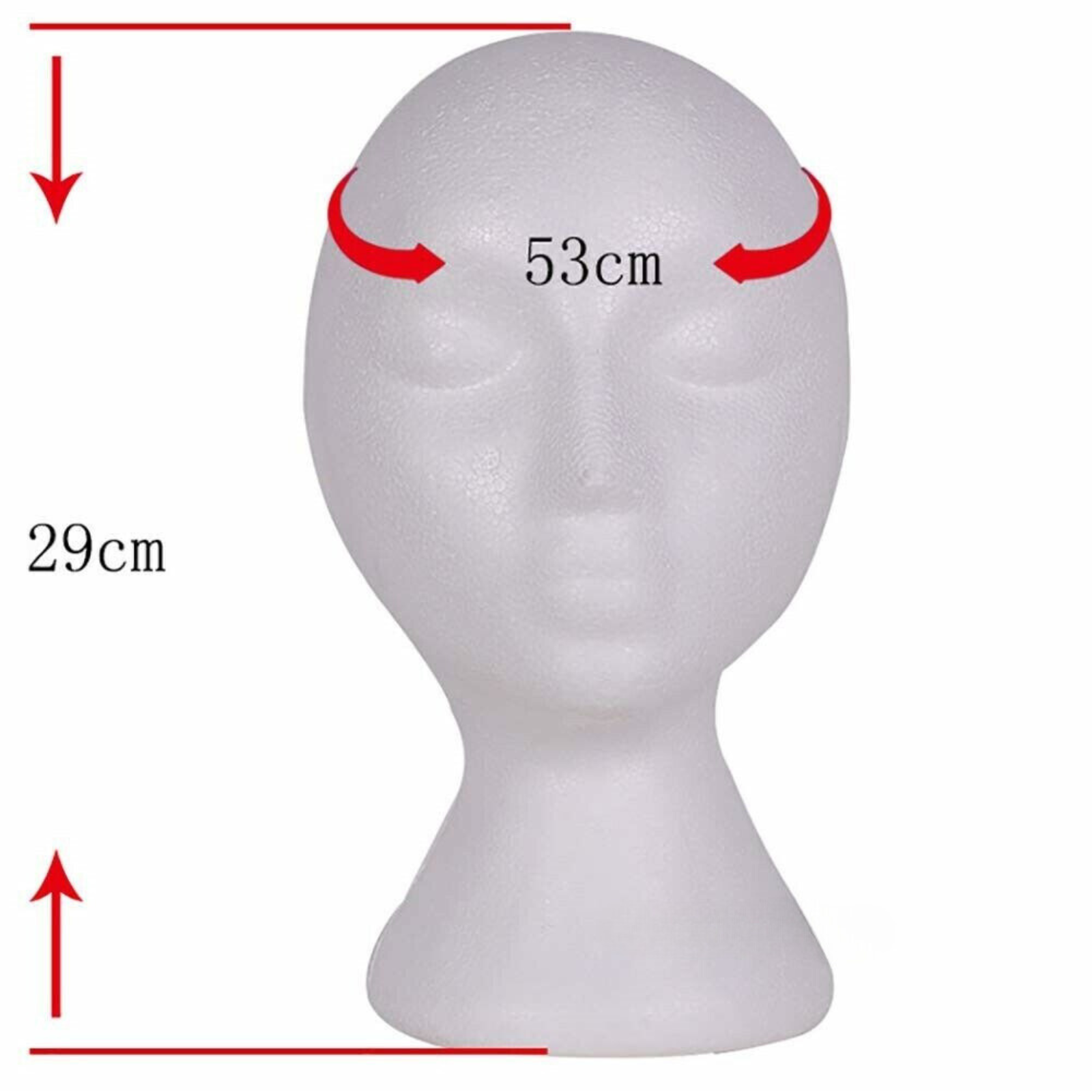 1/3/6/12/18 Female Polystyrene/Styrofoam Poly Mannequin Dummy Wigs Foam