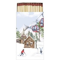 Streichholzschachtel Ski Hut 45 StreichhöLzer Ambiente | SkihüTte