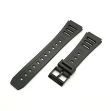 Genuine Casio Black Watch Band Strap for JC-10 JC-11 W-54US W-740 W-740B W-740G