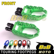 Wide Front Foot Pegs Pedals Rests For Kawasaki Z300 Ninja ZX-6R Z125 Pro Z1000
