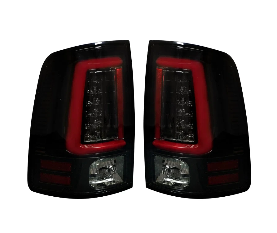 Luces traseras OLED ahumadas Recon con señal de giro de escaneo para 09-24 RAM 1500 Classic Foto 2 de 2