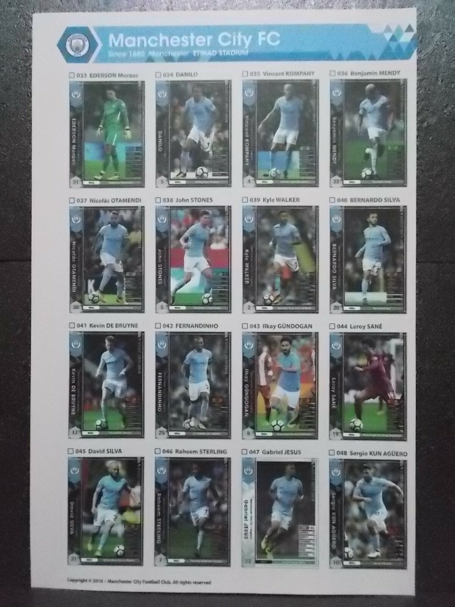Panini WCCF Base Manchester City Rookie | eBay