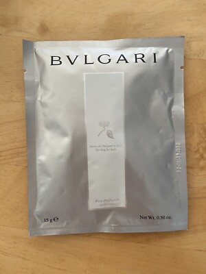 New BVLGARI au the blanc White Tea Bath Salt Tea Bag large size 15 g eau parfum