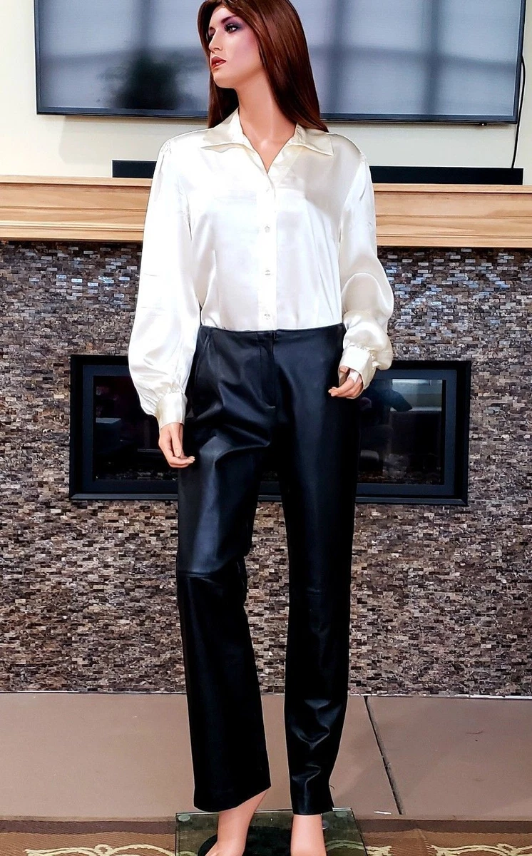 Leather pants size 6 deals