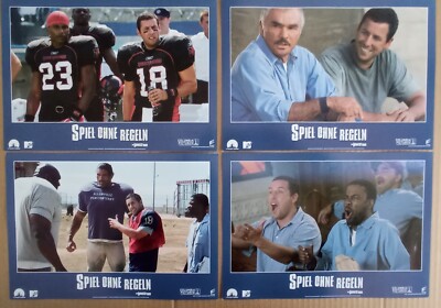 E149 4x Aushangfotos SPIEL OHNE REGELN The Longest Yard Adam Sandler