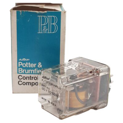 Potter & Brumfield KRP14A Ice Cube Relay, 5A 3PDT Contact, 120VAC Coil, 11-Pin