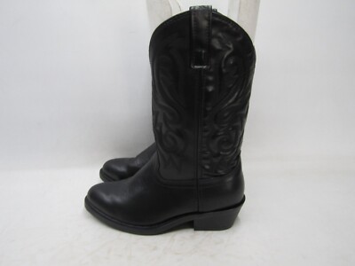 Cody James Mens Size EE Black Leather Cowboy Western Boots