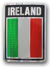 Ireland Country Reflective Decal Bumper Sticker 3.875" x 3"