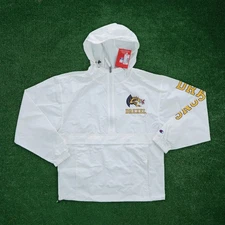 Drexel Dragons NCAA Men's Champion White 1/2 Zip Windbreaker Jacket