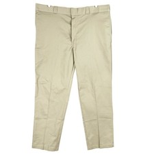 Dickies Men's Khaki Work Pants Size 44x32 Straight Leg 874 Original Fit NWOT