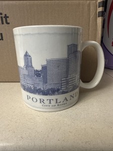 2006 Starbucks PORTLAND City of Roses Architect Series Coffee Cup 18oz