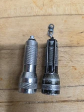 2 Stream Light “Key Mate” Keychain Mini Metal FLASHLIGHT Fob Ring Lights