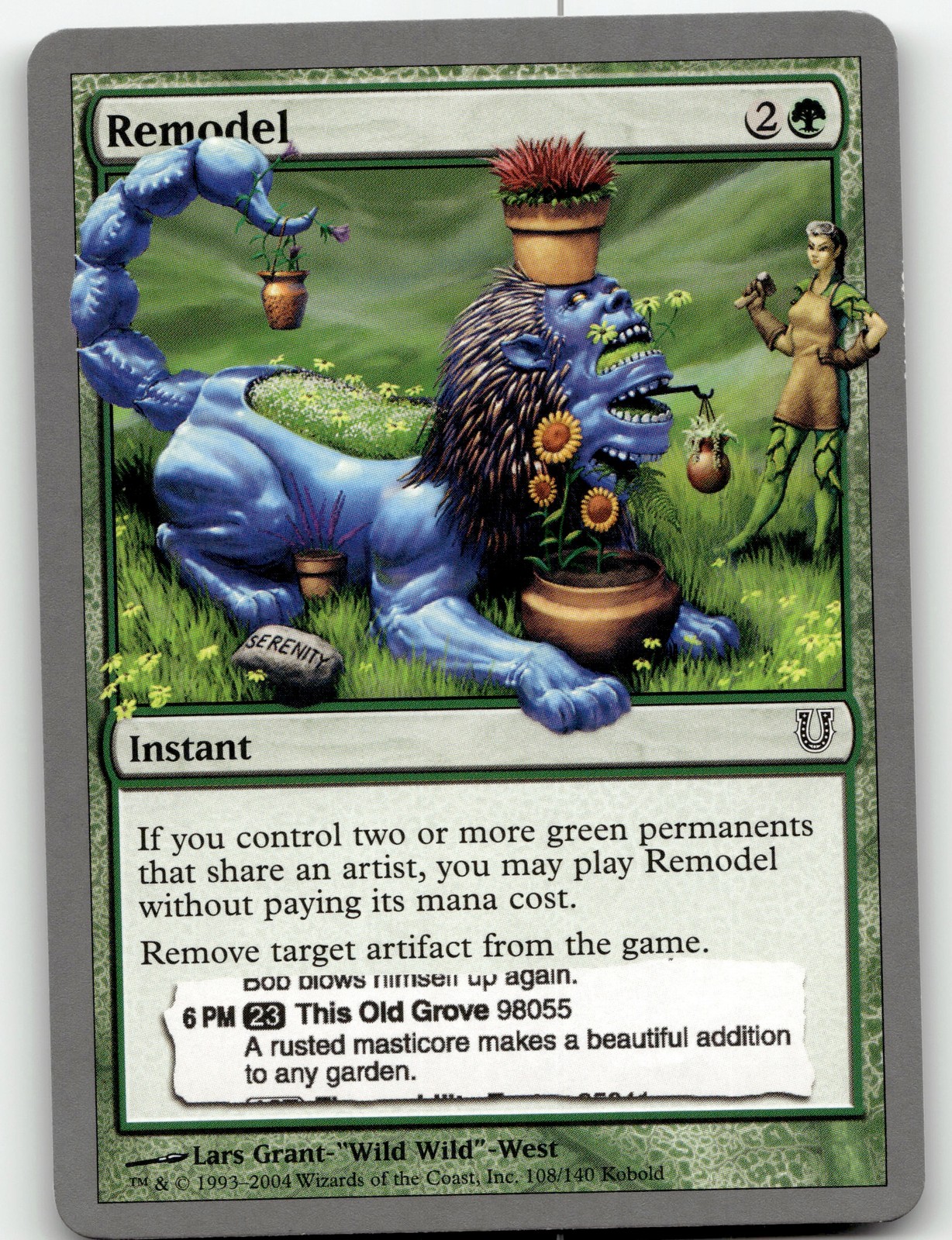 MTG Remodel UNH 108 Unhinged Non-Foil LP
