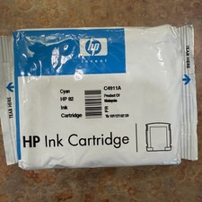 OEM HP Cartridge 82 Cyan Ink DesignJet, C4913A NEW IN FOIL WRAPPER