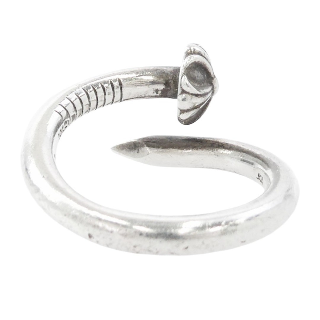 CHROME HEARTS (not original) NAIL CRSBALL Crossball Ring Silver Tone Used LIFE-0 thumbnail 4