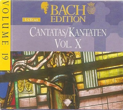 Bach Cantatas Vol. X CD Box Slipcase Brilliant Classics (2000)