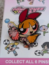 SalesOne Powerpuff Girls Sport Blossom  Mystery Pin Cheerleader  New Pink Red