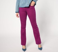 Belle by Kim Gravel Regular Primabelle Twill Forward Boot Cut Jean Plum Caspia 1