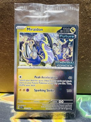 SEALED Pokemon Miraidon 121/162 Temporal Forces Best Buy Cosmos Holo Promo