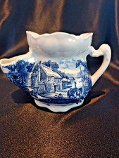 James Kent Old Foley Staffordshire Blue White Shaving Mug