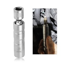 16mm 5/8" Spark Plug Socket with 3/8" Drive,12 Points Magnetic Spark Plug Too...
