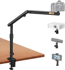 Overhead Camera Mount, Adjustable Desk Mount with Flexible Aluminum Spring Arm