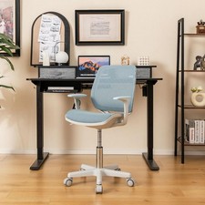 Fantask-Bürostuhl, 360 Grad drehbar, blau, H...