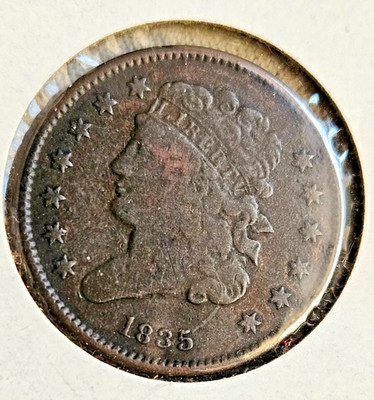 1835 Classic Head Half Cent RARE USA Collector Coin Low Mintage  