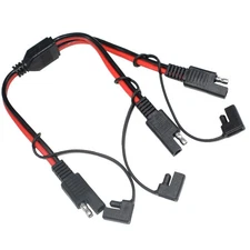  1 to 2 SAE Power Extension Cable SAE Power Plug Adapter Wire Connector Quick